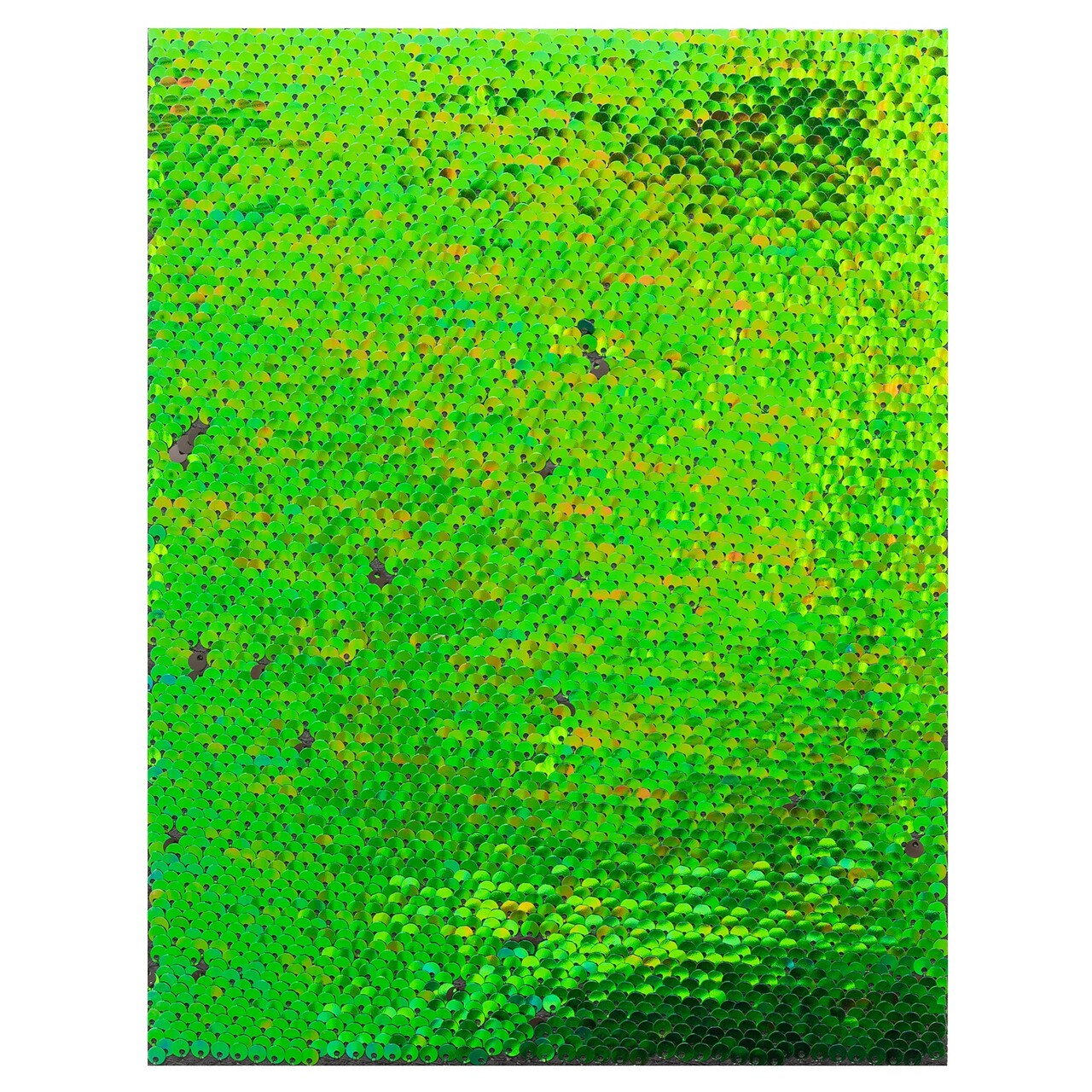American Crafts Flip Sequin Specialty Paper 8.5"X11"-Black & Green
